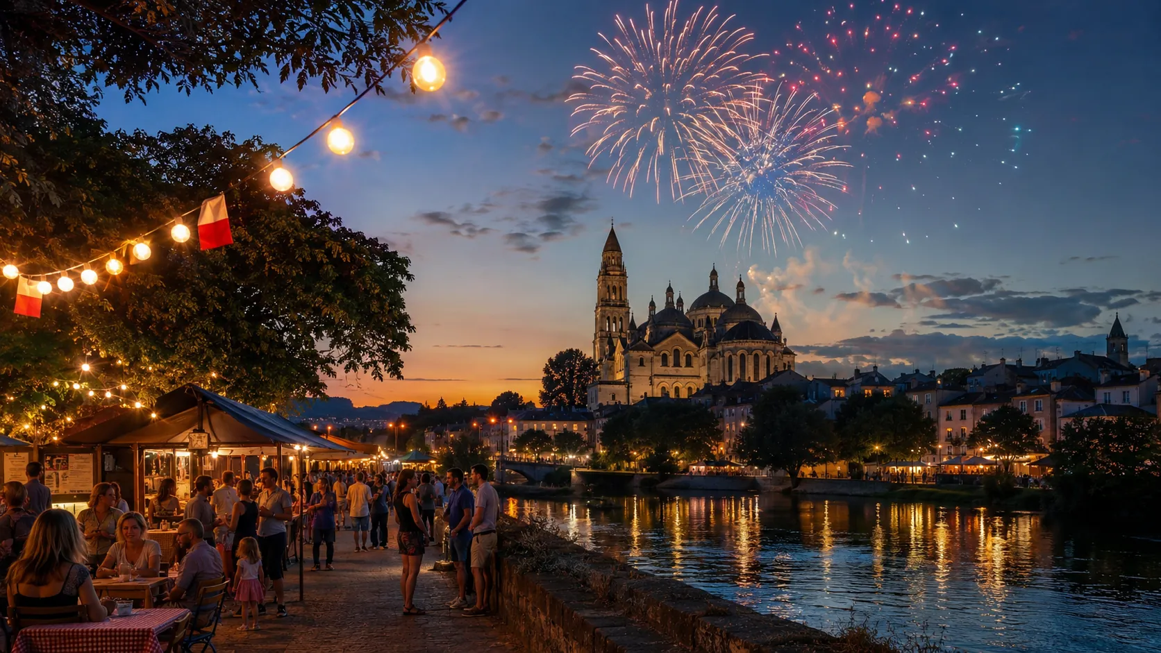 14 juillet 2026 à Périgueux : feux d'artifice, sorties et fêtes de village
