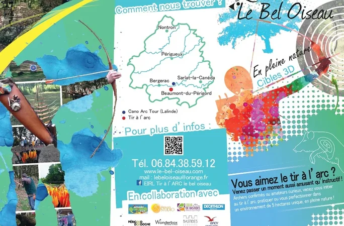 Le Bel Oiseau Tir à l'Arc sur cible 3D