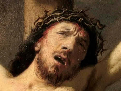 Collégiale Saint Vincent et son tableau "Le Christ sur la Croix" de Rembrandt