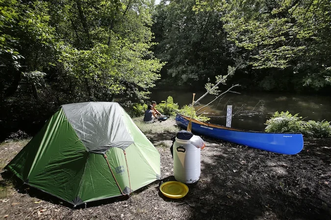FL'eau, itinérance canoë camping et vélo cabane