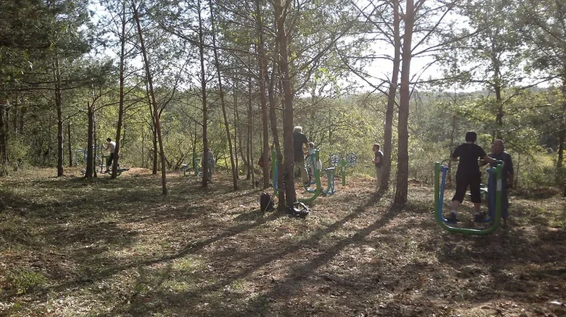 Parcours de marche nordique, parcours de santé et fitness sur le Causse de l'Isle